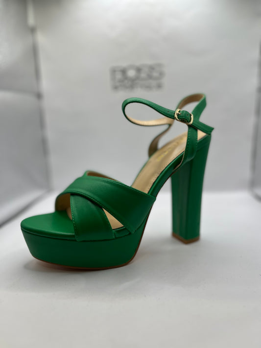 Ansita Green Heels